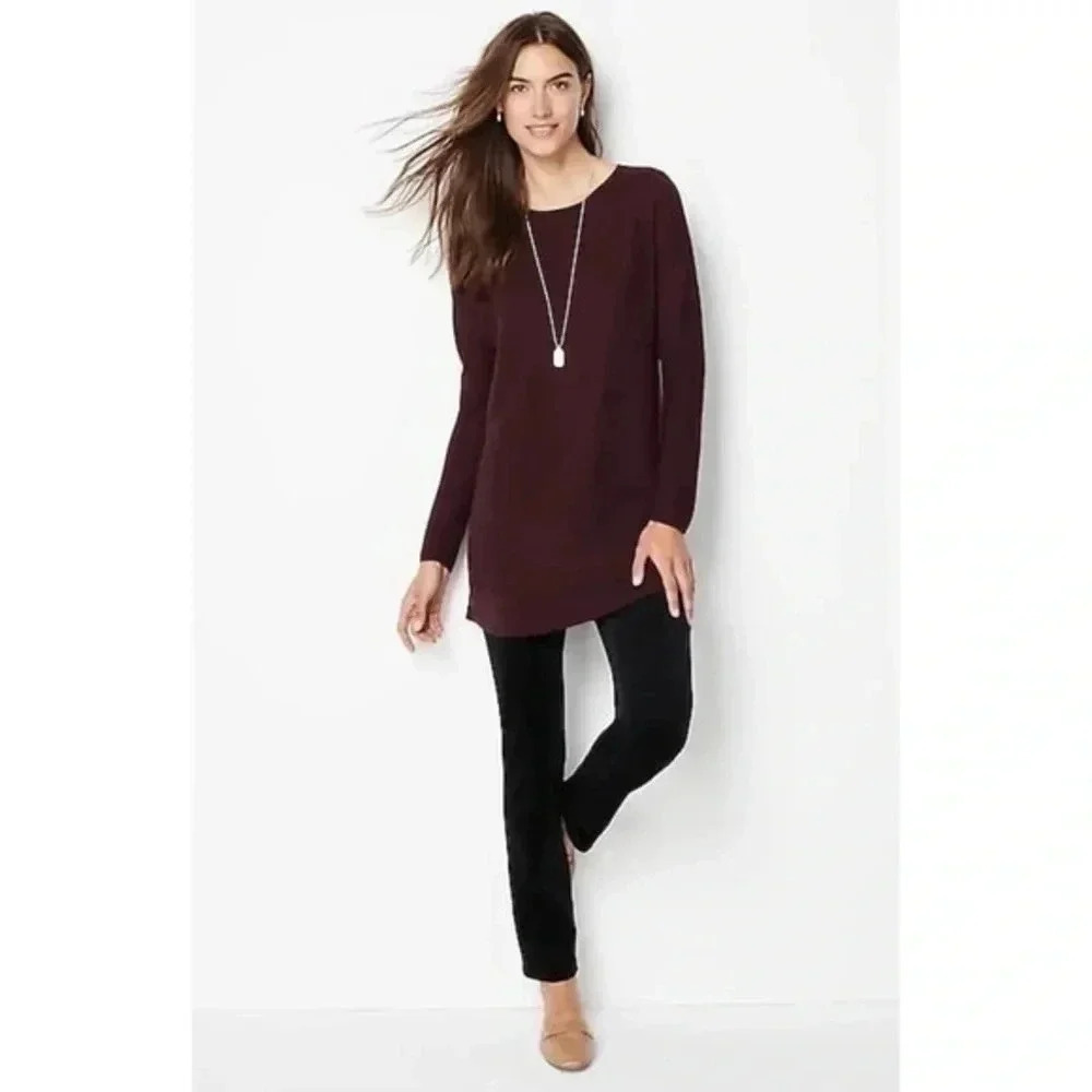 J.Jill black corduroy slim leg pants Size 4P